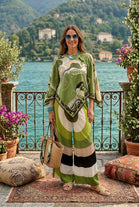 PRINTED SATIN LOUNGE SET