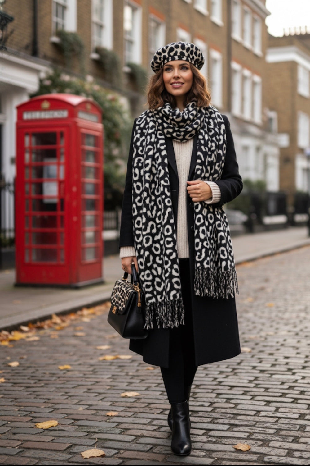 LEOPARD PRINT SCARF