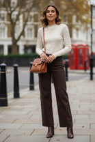 SPOT KNIT STRECHY TOP