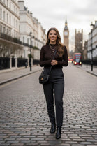 SPOT KNIT STRECHY TOP