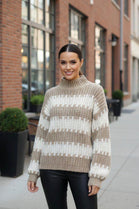 STRIPED KNITTED JUMPER