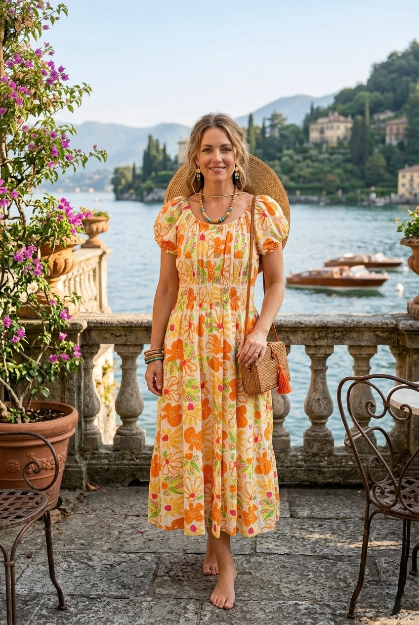 FLORAL CREWNECK MAXI(MIXED COLOUR PACK)