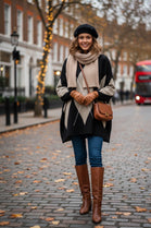 DIAMOND PATTERN OVERSIZED KNIT JUMPER