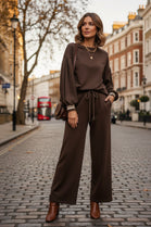 BALLOON SLEEVE LOUNGE SET