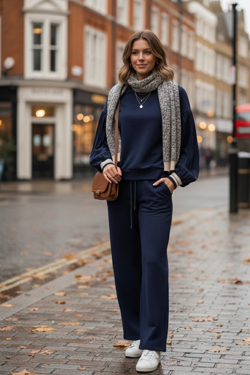 BALLOON SLEEVE LOUNGE SET