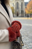 FUR TRIM GLOVES