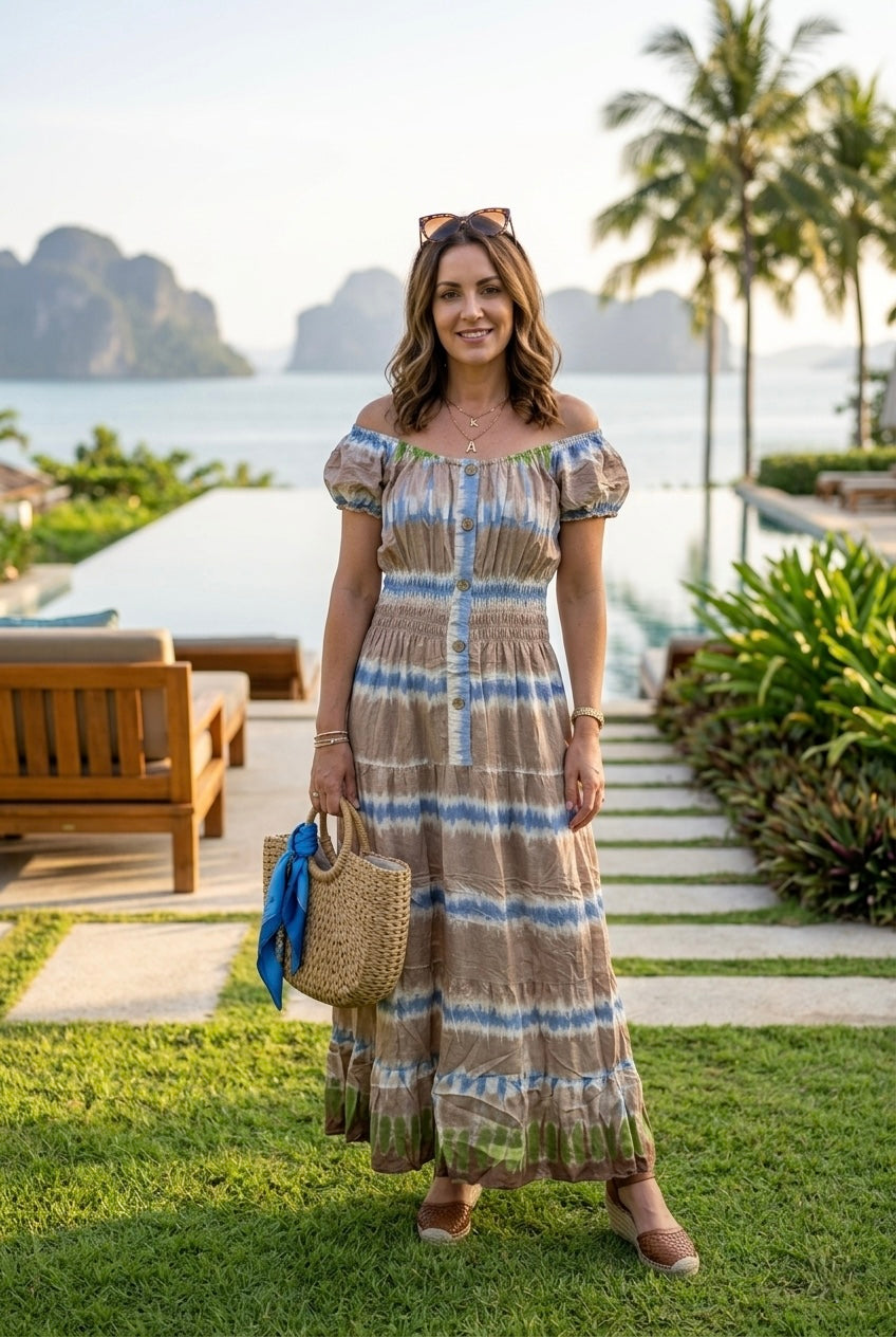 TIE DYE BUTTON MAXI (MIX PACK)