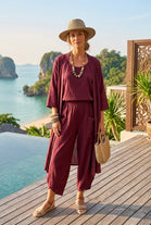 VISCOSE BARREL TROUSER