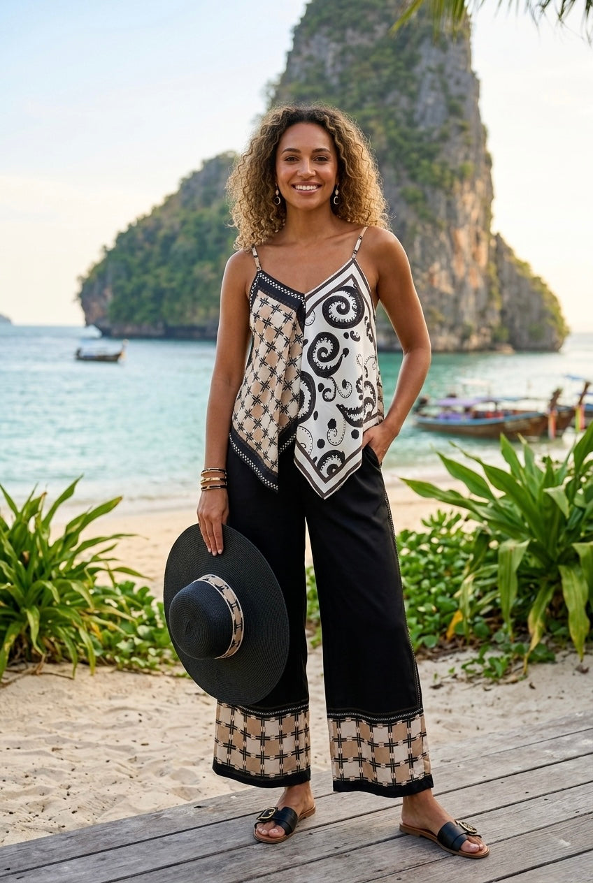 CAMI PRINTED TOP LOUNGEWEAR