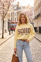 LEOPARD SOHO SLOGAN JUMPER