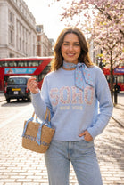 EMBROIDERED SOHO SLOGAN JUMPER