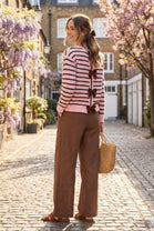 REVERSIBLE BOW STRIPE JUMPER