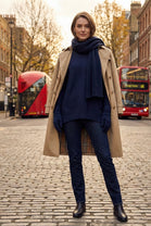 PATTERN HIGH NECK JUMPER