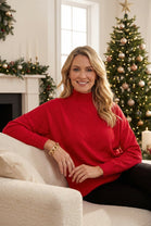 PATTERN HIGH NECK JUMPER