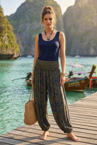 PRINTED HAREM TROUSER