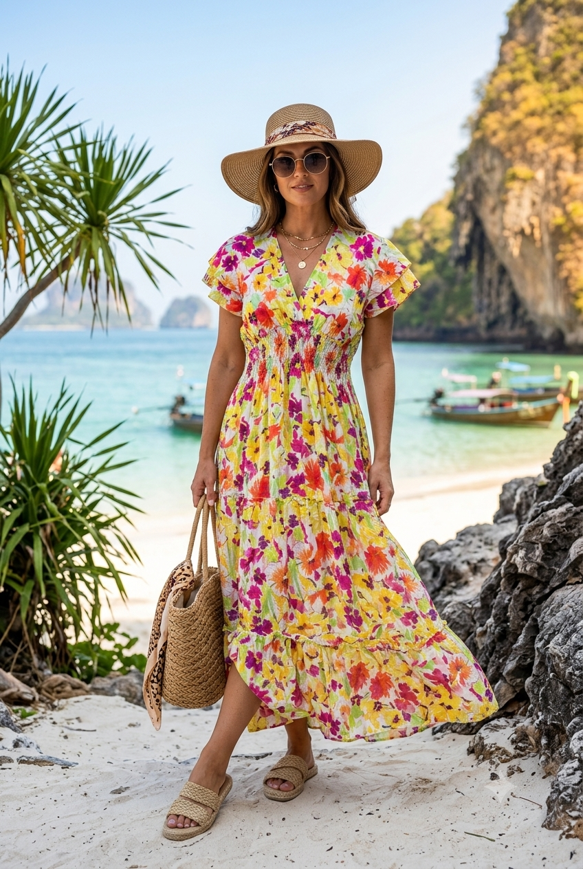 WATER COLOUR FLORAL MAXI(MIXED COLOUR PACK)