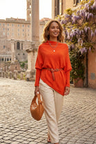 BELLA PATTERN SLEEVE OVERSIZED JUMPER