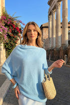BELLA PATTERN SLEEVE OVERSIZED JUMPER