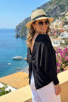 BATWING REVERSIBLE KNOT JUMPER