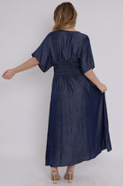 GATHERED WAIST DENIM MAXI (8311839260920)