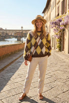 ARGYLE CREWNECK JUMPER