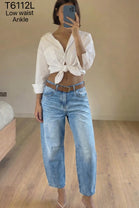 LOW WAIST ANKLE DENIM JEAN