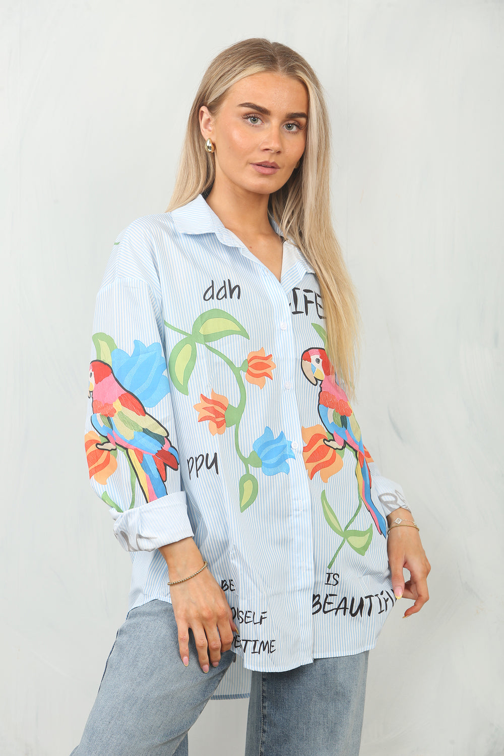PRINTED STRIPE SHIRT (15139768336768)
