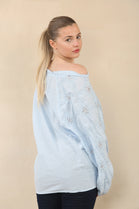 EMBROIDERED SEQUIN SHIRT (15089451368832)