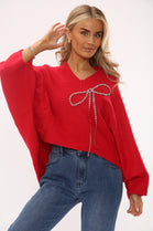 CRYSTAL BOW SOFTFEEL JUMPER (15339690983808)