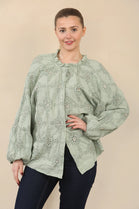 EMBROIDERED SEQUIN SHIRT (15089452188032)