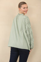 EMBROIDERED SEQUIN SHIRT (15089452188032)