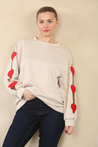 HEART PATCH SLEEVE SWEET (15089454317952)