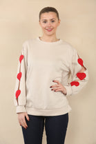HEART PATCH SLEEVE SWEET (15089454317952)