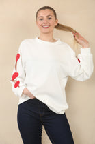 HEART PATCH SLEEVE SWEET (15089452646784)