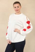 HEART PATCH SLEEVE SWEET (15089452646784)