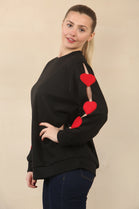HEART PATCH SLEEVE SWEET (15089453957504)