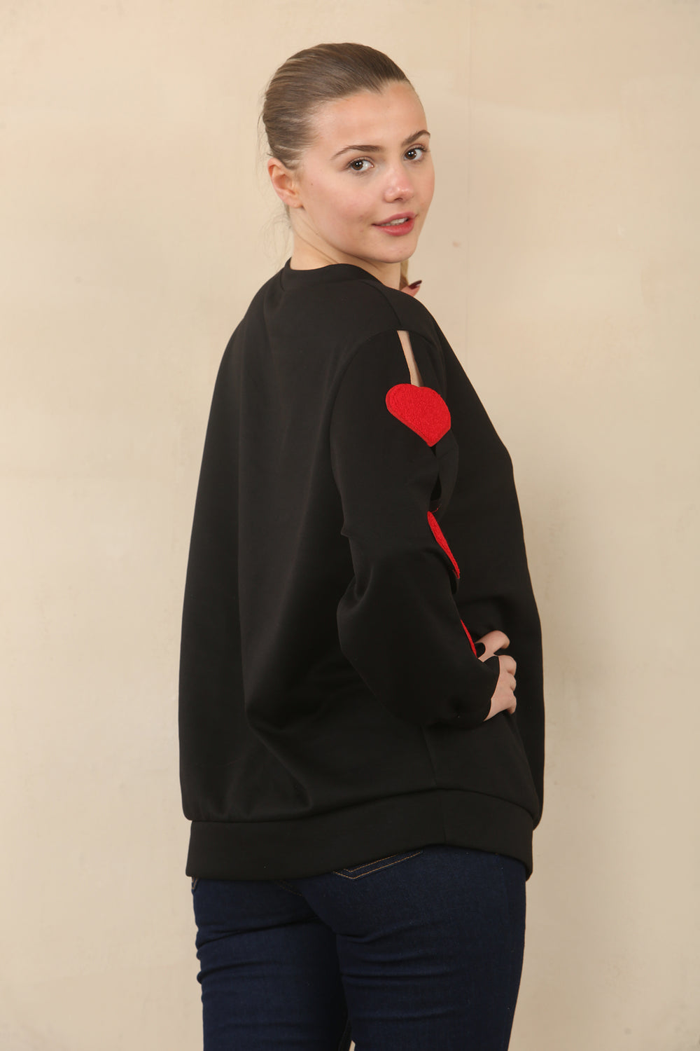HEART PATCH SLEEVE SWEET (15089453957504)