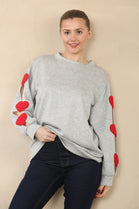 HEART PATCH SLEEVE SWEET (15089454645632)