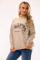 TEXTURED LA SLOGAN JUMPER (15334202835328)