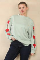 HEART PATCH SLEEVE SWEET (15089455497600)
