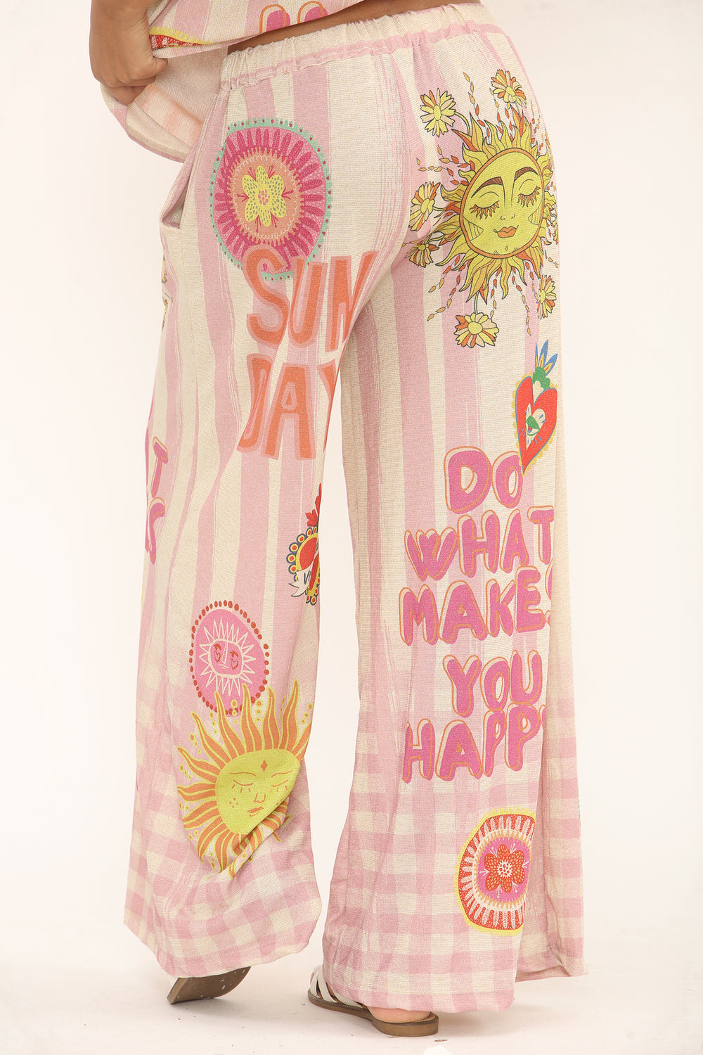PRINTED LUREX TROUSERS (Copy) (15273909420416)