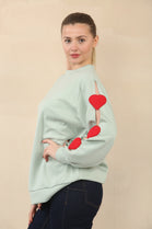 HEART PATCH SLEEVE SWEET (15089455497600)