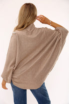 NECK EMBELLISHED OVERSIZED JUMPER (15334359269760)