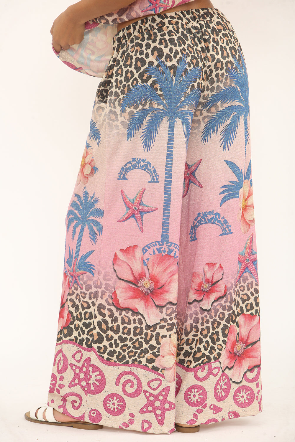 AVA PRINTED LUREX TROUSERS (15273931899264)