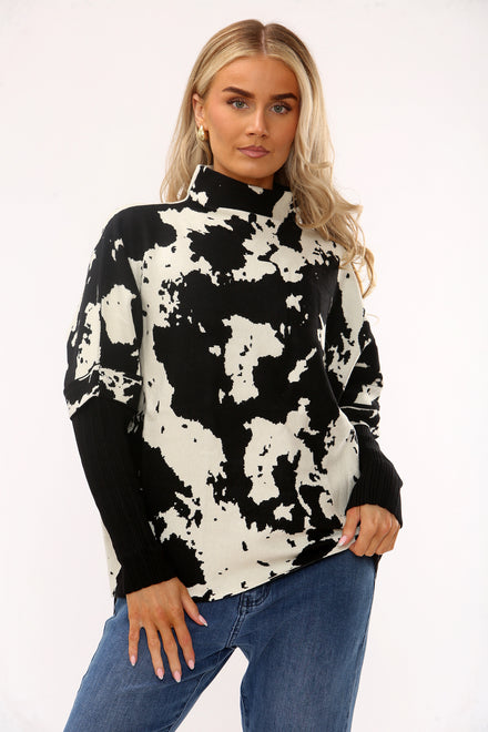 COW PRINT JUMPER (15339312480640)