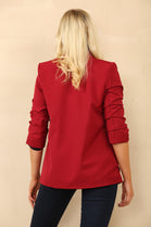 BASIC PLUS SIZE  SLEEVED BLAZER (14668969804160) (15311553724800)