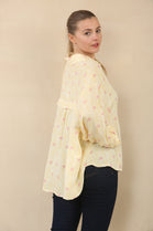 CHEESE CLOTH HEART OVERSIZED SHIRT (15089516052864)