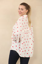 CHEESE CLOTH HEART OVERSIZED SHIRT (15089519296896)
