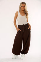 ELASTICATED WIDE LEG TROUSER (15339316871552) (15349697479040)