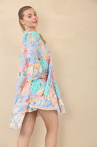 PRINTED BUTTON SMOCK DRESS (15089507598720)